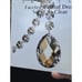Fifth Avenue Crystal Faceted Clear Crystal Drops Ornaments Set Of 5 New Heavy