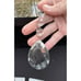Fifth Avenue Crystal Faceted Clear Crystal Drops Ornaments Set Of 5 New Heavy