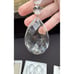 Fifth Avenue Crystal Faceted Clear Crystal Drops Ornaments Set Of 5 New Heavy