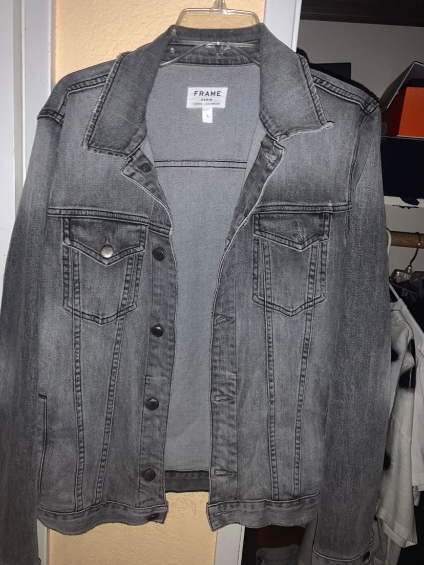Frame LA Gray denim jacket