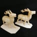 2 Reindeer Celluloid Toy Vintage