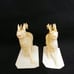 2 Reindeer Celluloid Toy Vintage