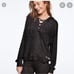 Htf vS PINK cozy lace up hooded sweatsui
