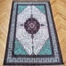 luxury prayer mat,silk design meditation rug, floral velvet prayer rugs for musl