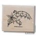 Lot of 12 Floral, Bird, Nature And Misc Patterns Wooden Rubber Stamps, Crafting