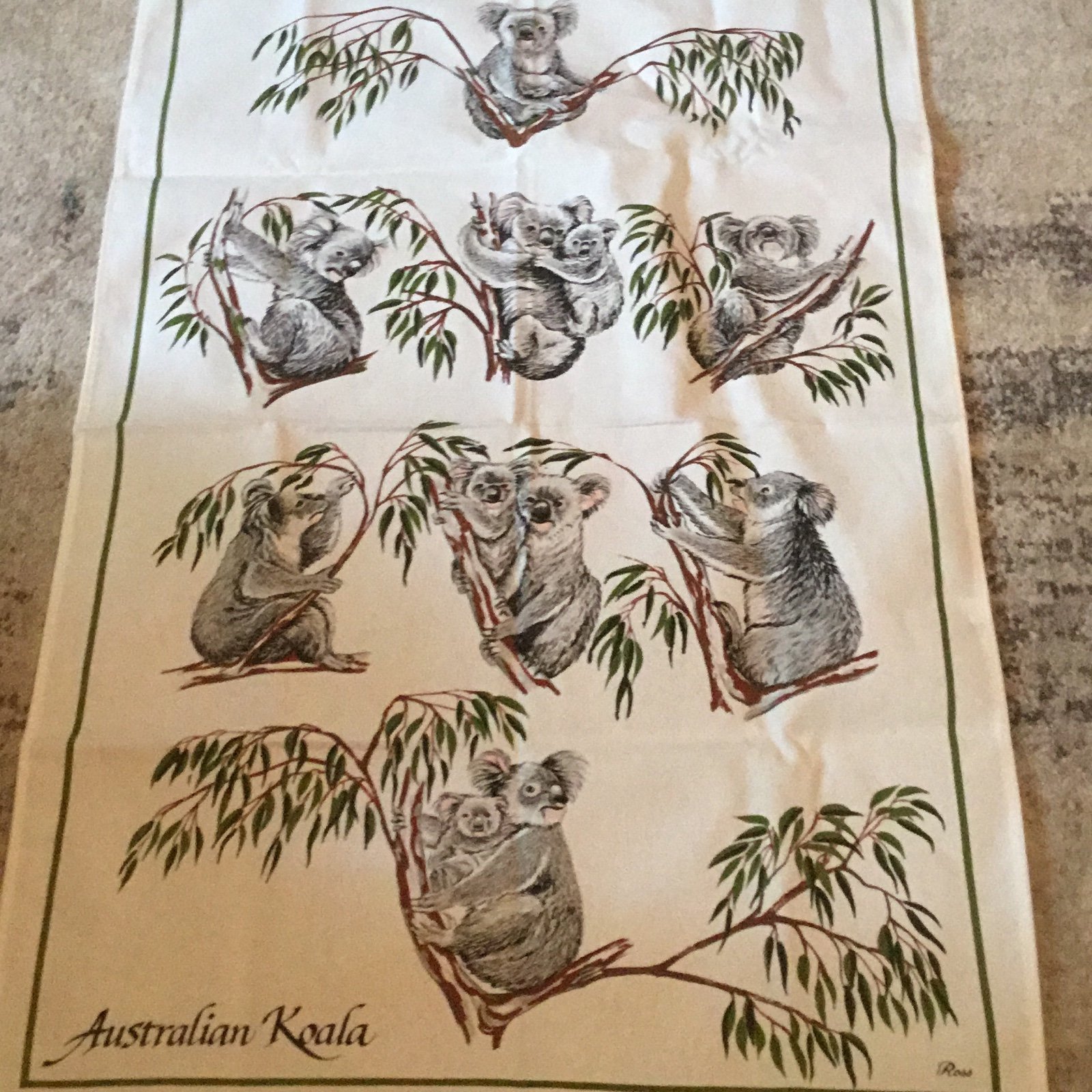 Vintage Koalas Australia wall print canvas