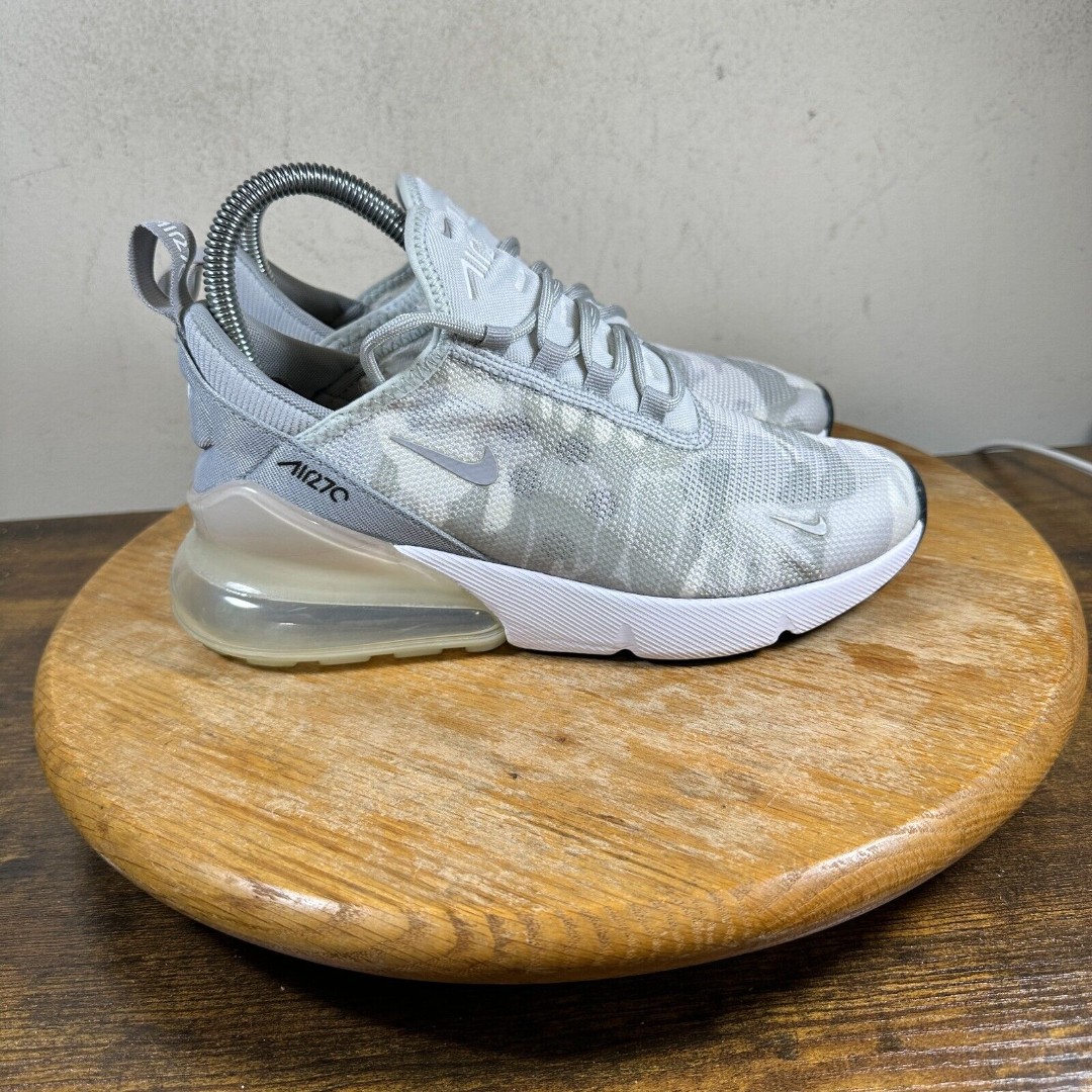 Nike Air Max 270 Grey Camo Women's Size 6 Shoes Sneakers AR0499-004
