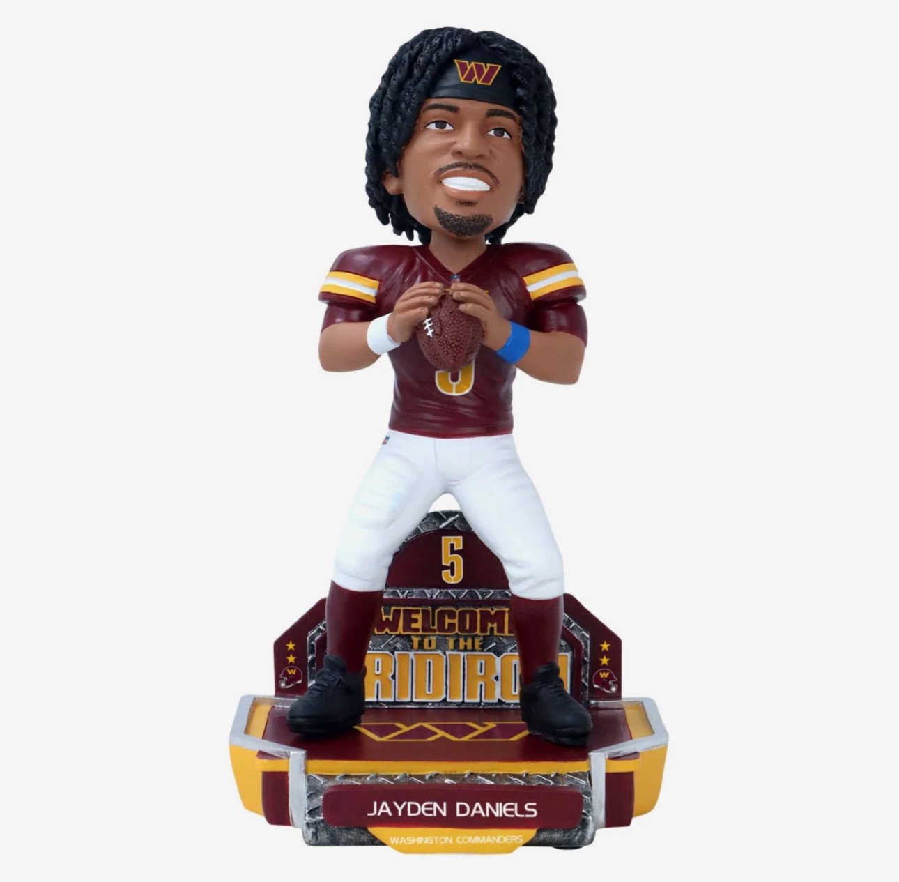 Jayden Daniels Washington Commanders 2024 Rookie Series Bobblehead FOCO NEW LSU