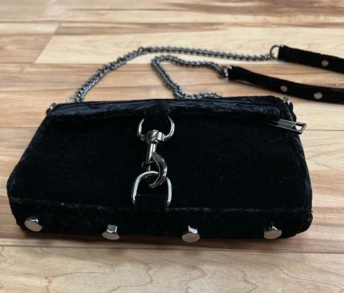 Rebecca Minkoff Mini Mac Crushed Velvet Crossbody Bag