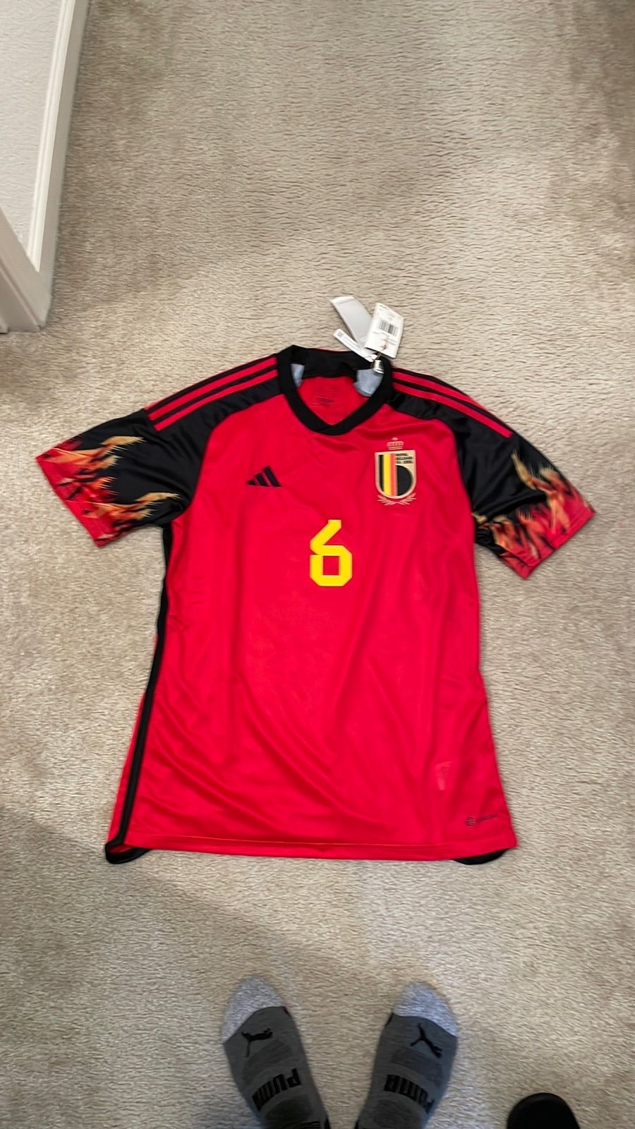 Adidas Belgium Home Jersey 2022 men size L BNWT