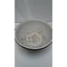 Vintage Enamelware Colander Strainer, White & Blue Chippy Farmhouse Primitive