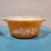 Vintage Pyrex Butterfly Gold Casserole Dish