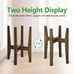 Adjustable Plant Stand, Bamboo Mid Century Modern Indoor Plants Stands