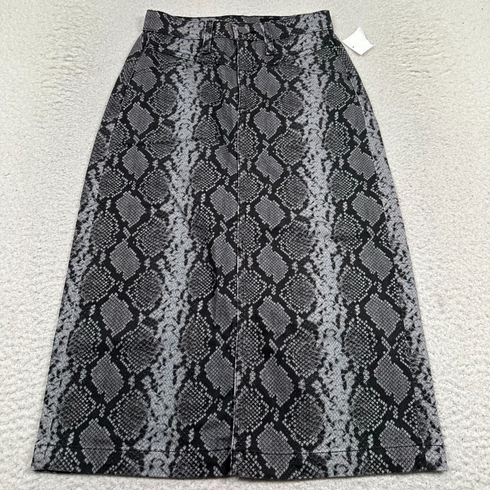 NWT AG Adriano Goldschmied The Kory X Skirt Womens 25R A-Line with Center Front