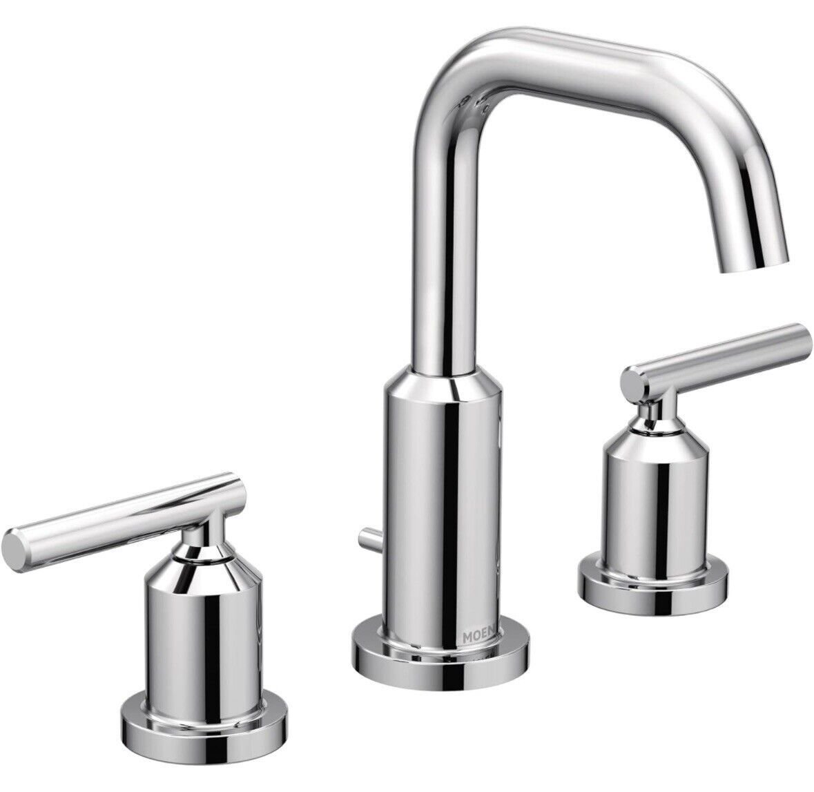 Moen T6142BN Gibson Two-Handle High Arc Bathroom Faucet Trim, Chrome