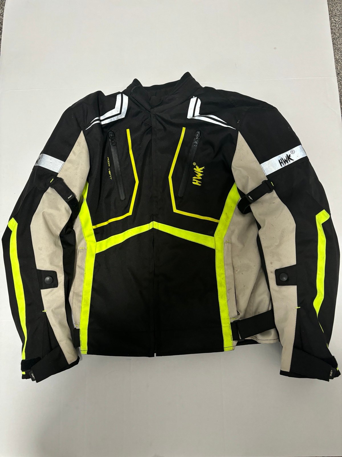 HWK Motorsport Men’s Moto Motorcycle Biker Riding Touring Jacket Size Medium