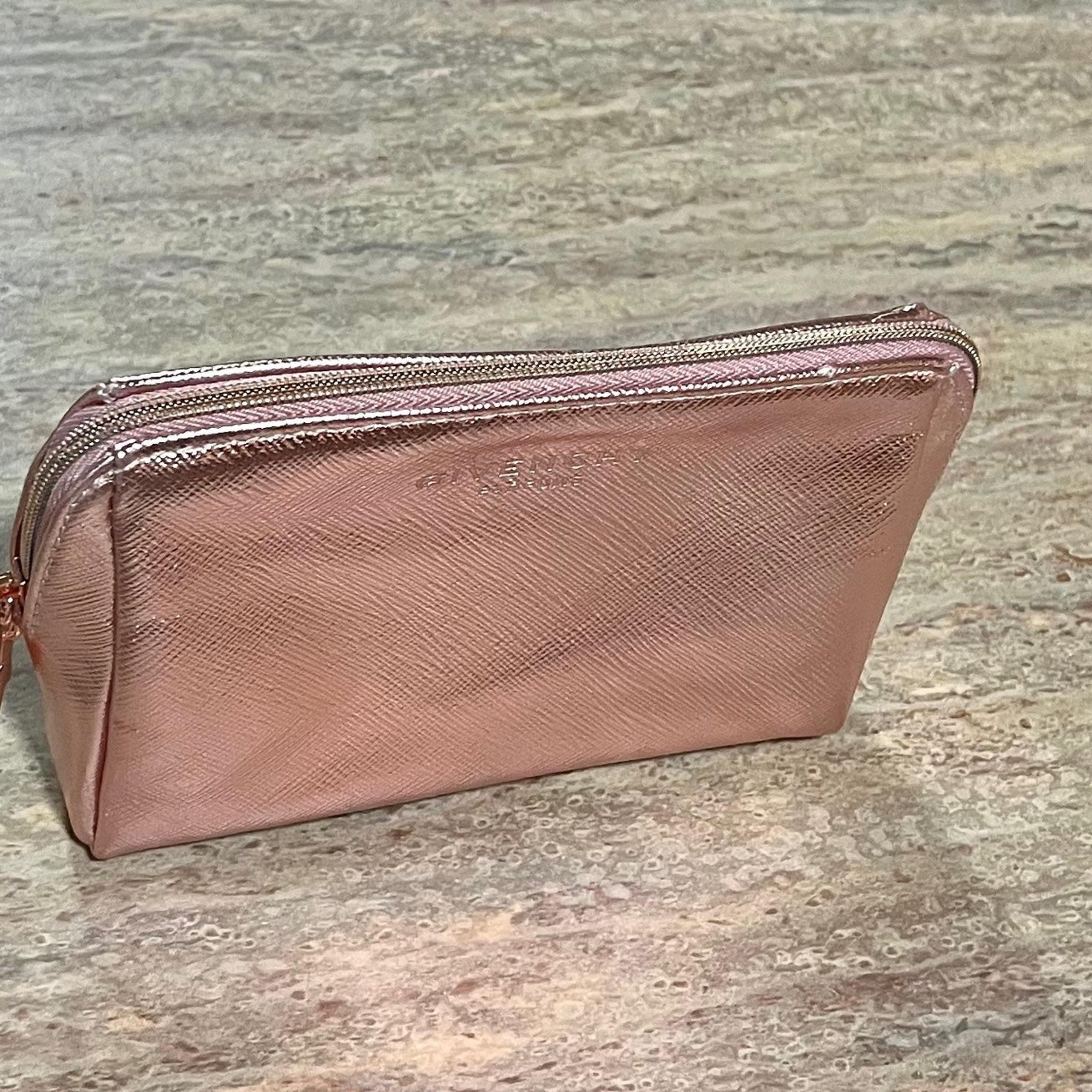 Givenchy Parfums metallic pink cosmetic bag