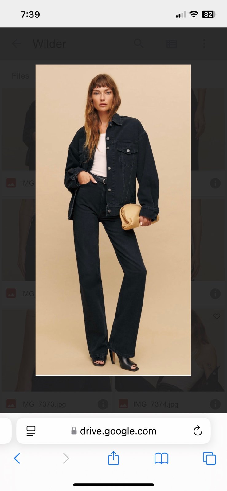 Reformation Wilder high rise wide leg Jean