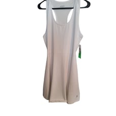 NEW Prince Tennis Match Dress with shorts White womens size L
