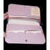 Kate Spade Nadine Lilac Metallic Colorblock medium clutch card wallet