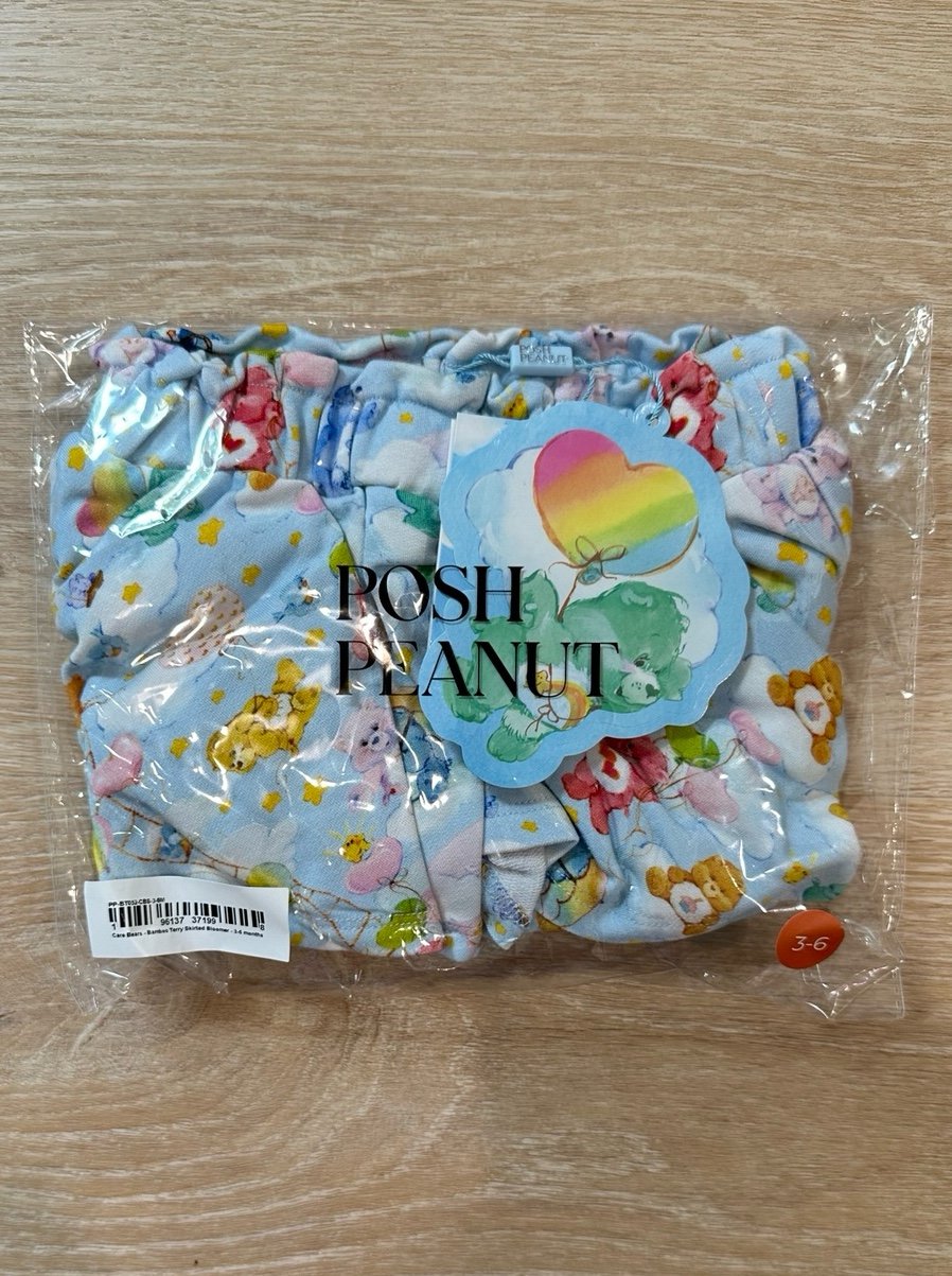 Posh Peanut Care Bears Bamboo Terry Skirted Bloomer 3-6 NWT