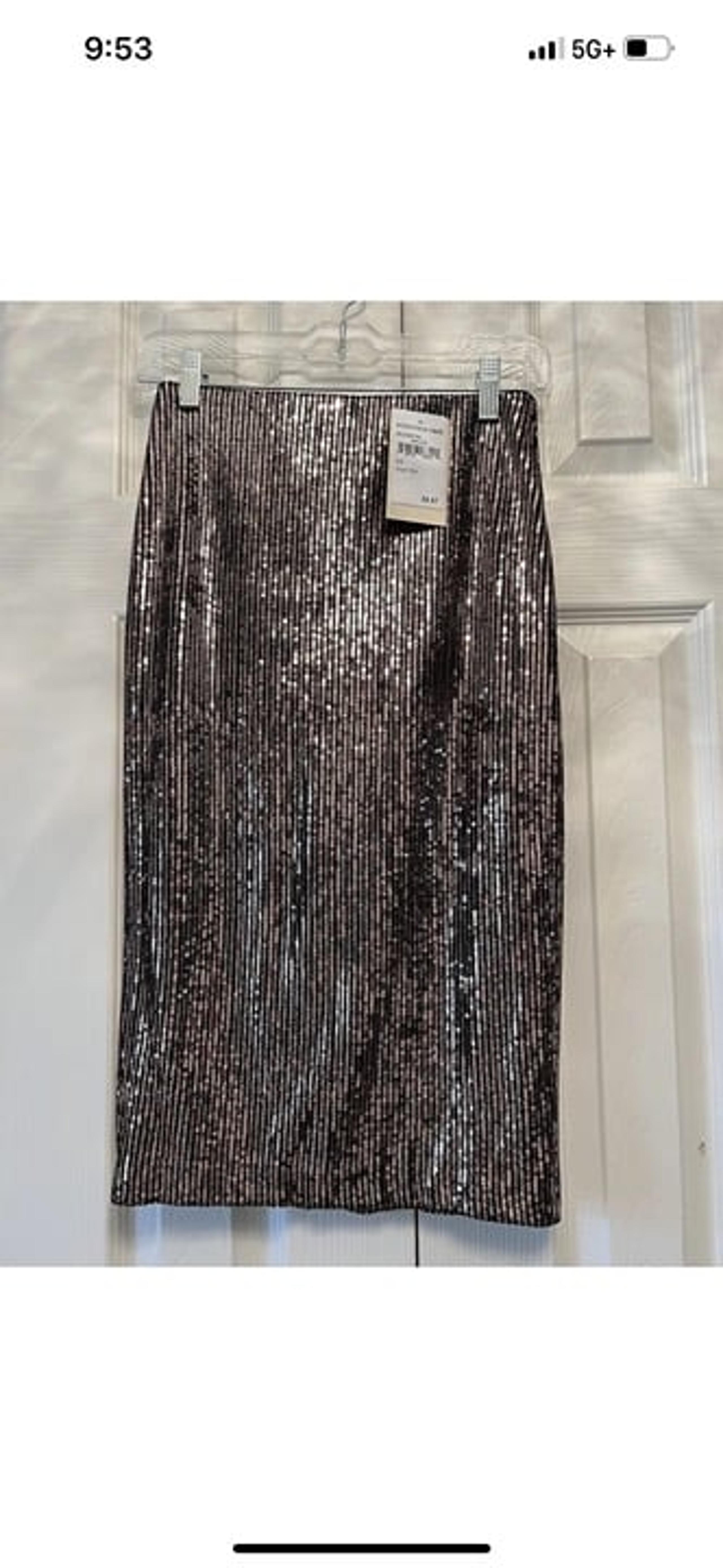 Women's Sequin A-Line Midi Skirt