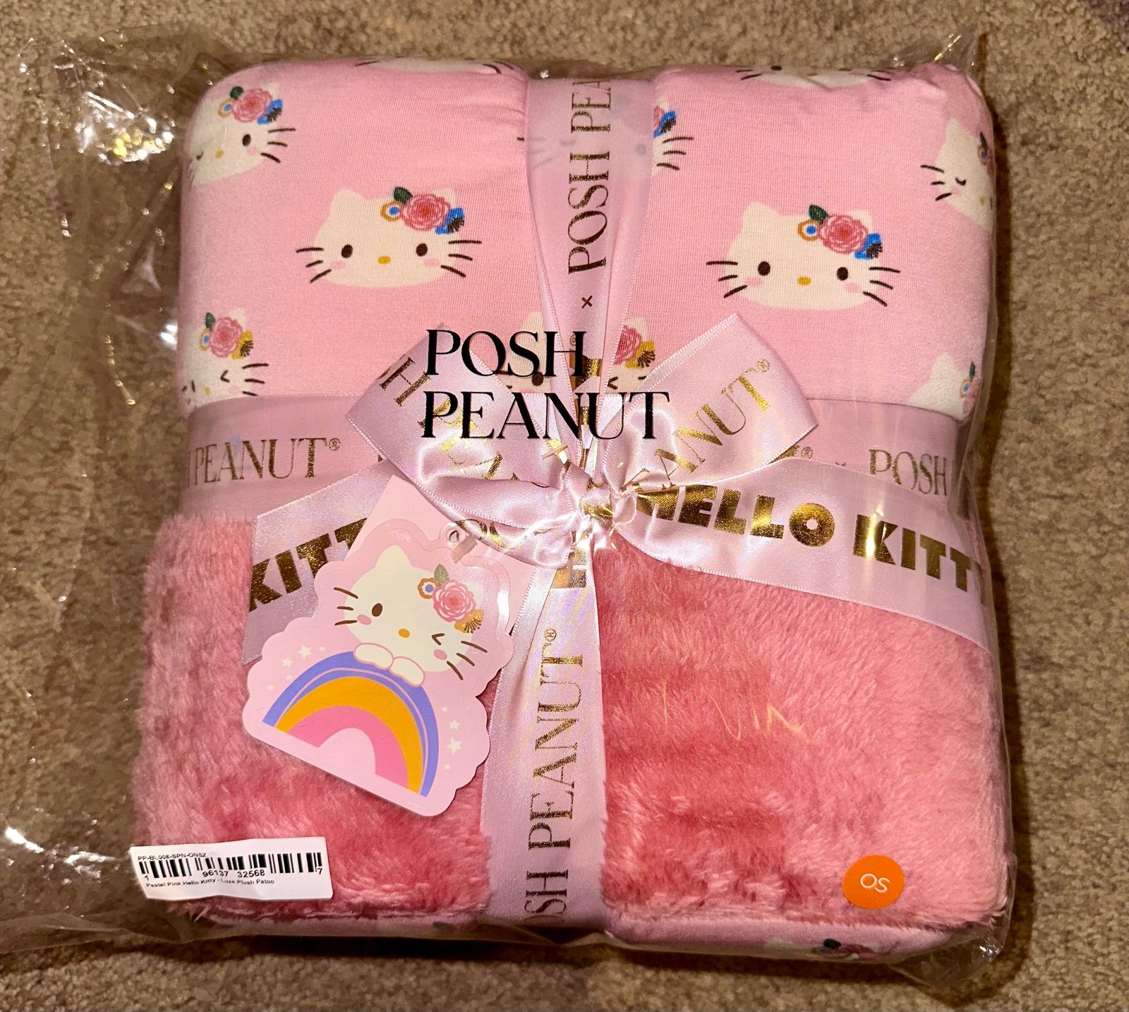 Posh Peanut x Hello Kitty Pink Plush NIB