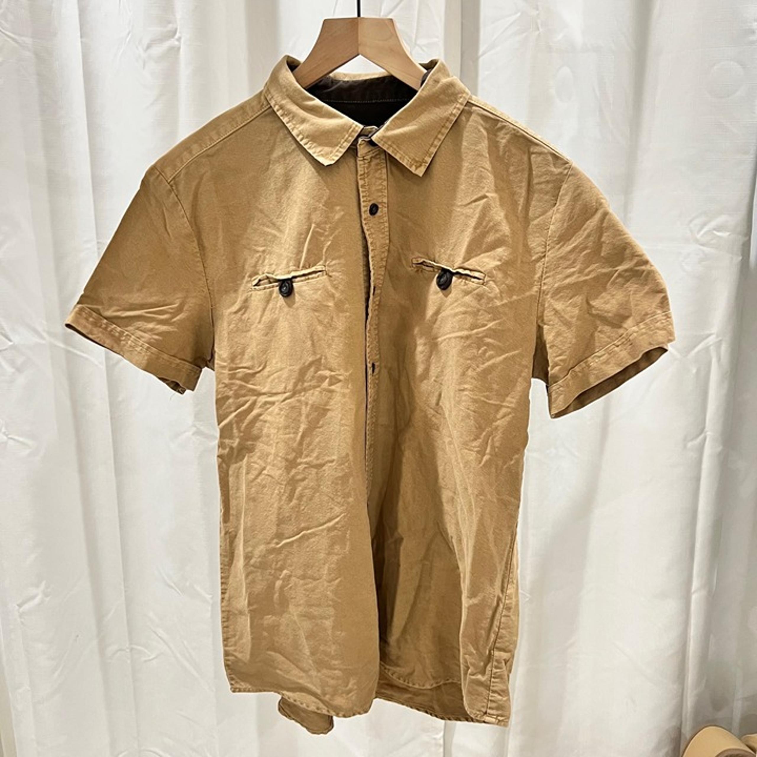 Ambiguous / Ambig California Camel Brown Denim Button Down Shirt