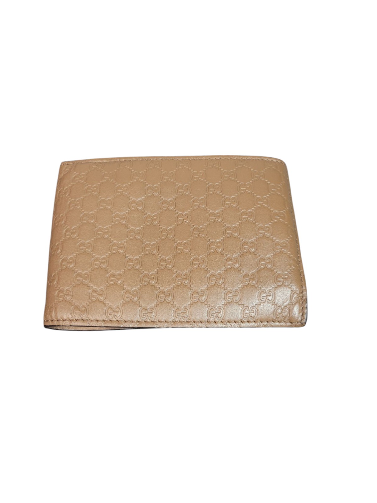 Gucci Microguccissima Men's Brown Leather GG Bifold Coin Wallet 292534