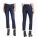 Burberry London Slim Crop Frayed Hem Jeans