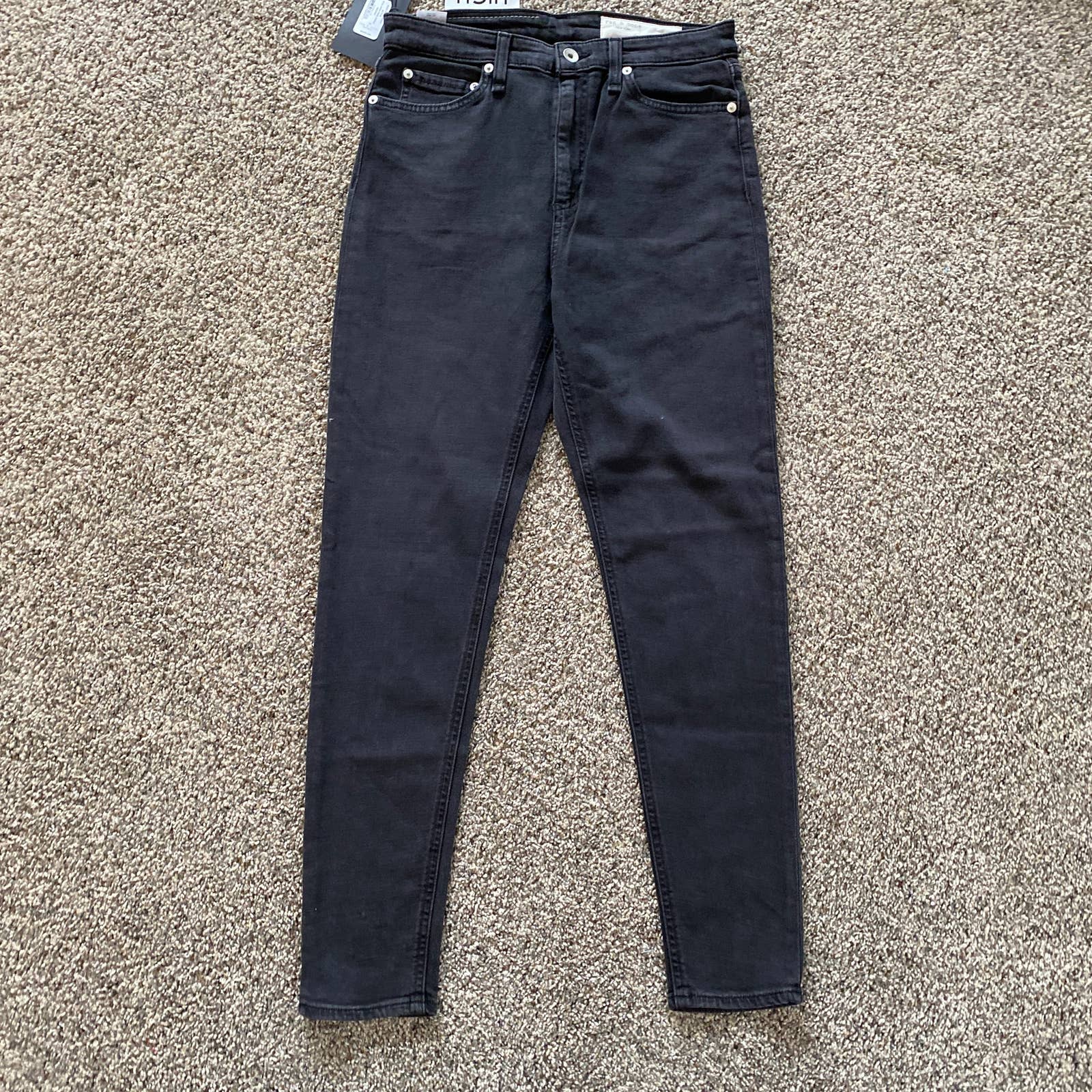 Rag & Bone Nina High-Rise Skinny Ankle Jeans - Size 28
