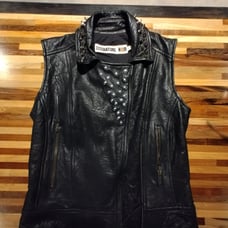 Literature noir punk rock spiked vest