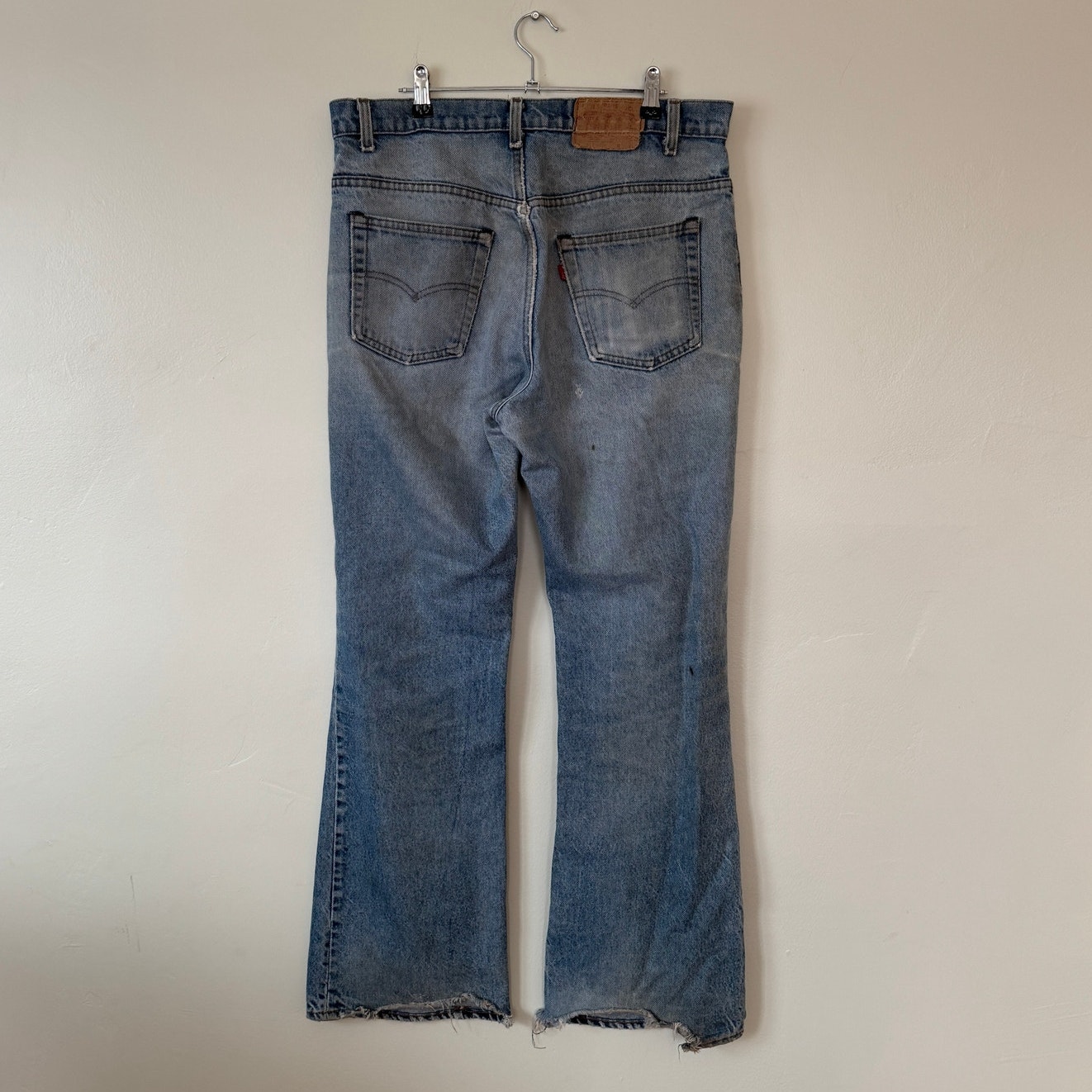 vintage levi's 517 lightwash bootcut denim jeans 34x30