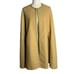 Vintage 60s Mod Handmade Wool Cape Coat One Size Tan Embroidered Trim Lined