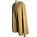 Vintage 60s Mod Handmade Wool Cape Coat One Size Tan Embroidered Trim Lined