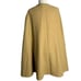Vintage 60s Mod Handmade Wool Cape Coat One Size Tan Embroidered Trim Lined
