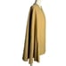 Vintage 60s Mod Handmade Wool Cape Coat One Size Tan Embroidered Trim Lined