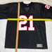 Atlanta Falcons #21 Deion Sanders Football Jersey Size L NY Sports Throwback
