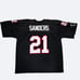 Atlanta Falcons #21 Deion Sanders Football Jersey Size L NY Sports Throwback