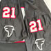 Atlanta Falcons #21 Deion Sanders Football Jersey Size L NY Sports Throwback