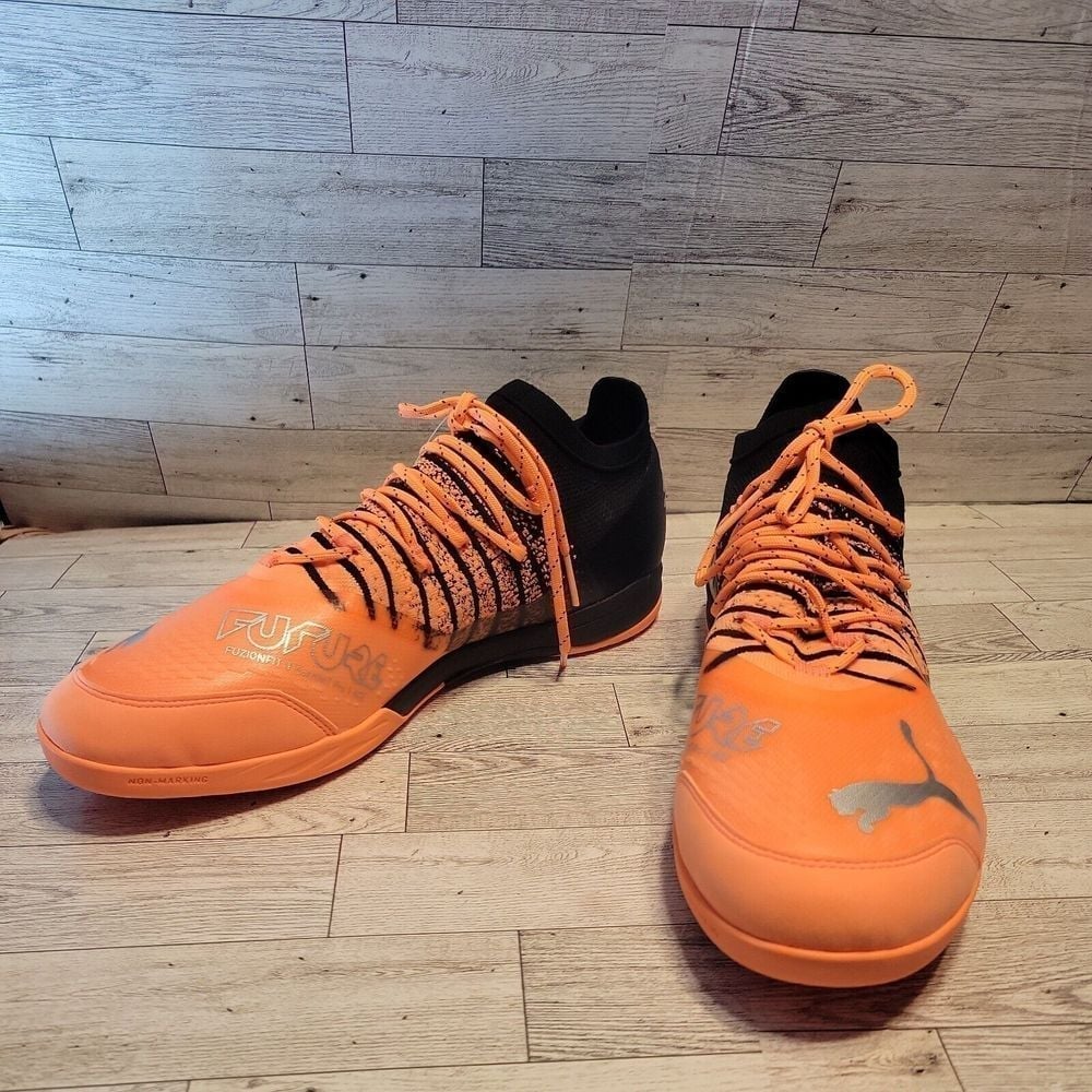 NEW Puma Future 1.3 Shoes Mens 13 Pro Neon Citrus Indoor Soccer 106755-01