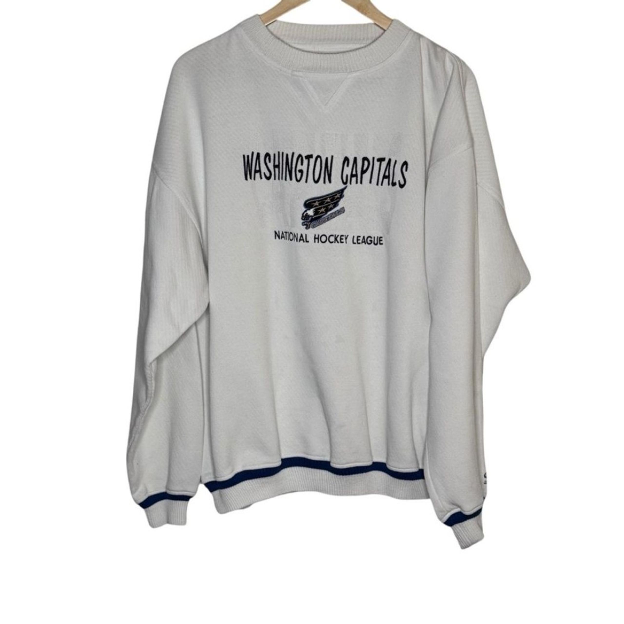 Logo Athletic Washington Capitals Men's Vintage Crewneck Sweatshirt 90s Size XL