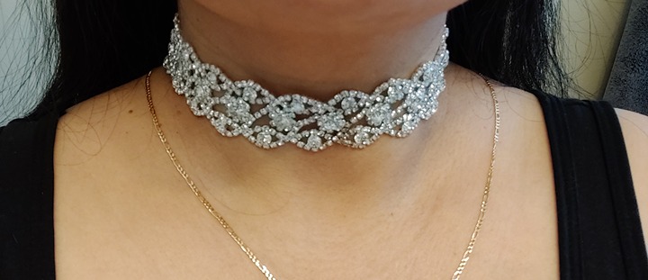 Rhinestone Choker Necklace