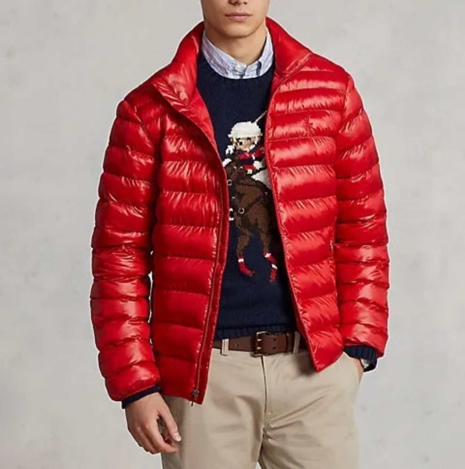 Polo Ralph Lauren Men Water-Repellent Quilted Jacket.