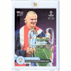 2022-23 TOPPS NOW UEFA ERLING HAALAND PURPLE /99 Most Goals In Champions League