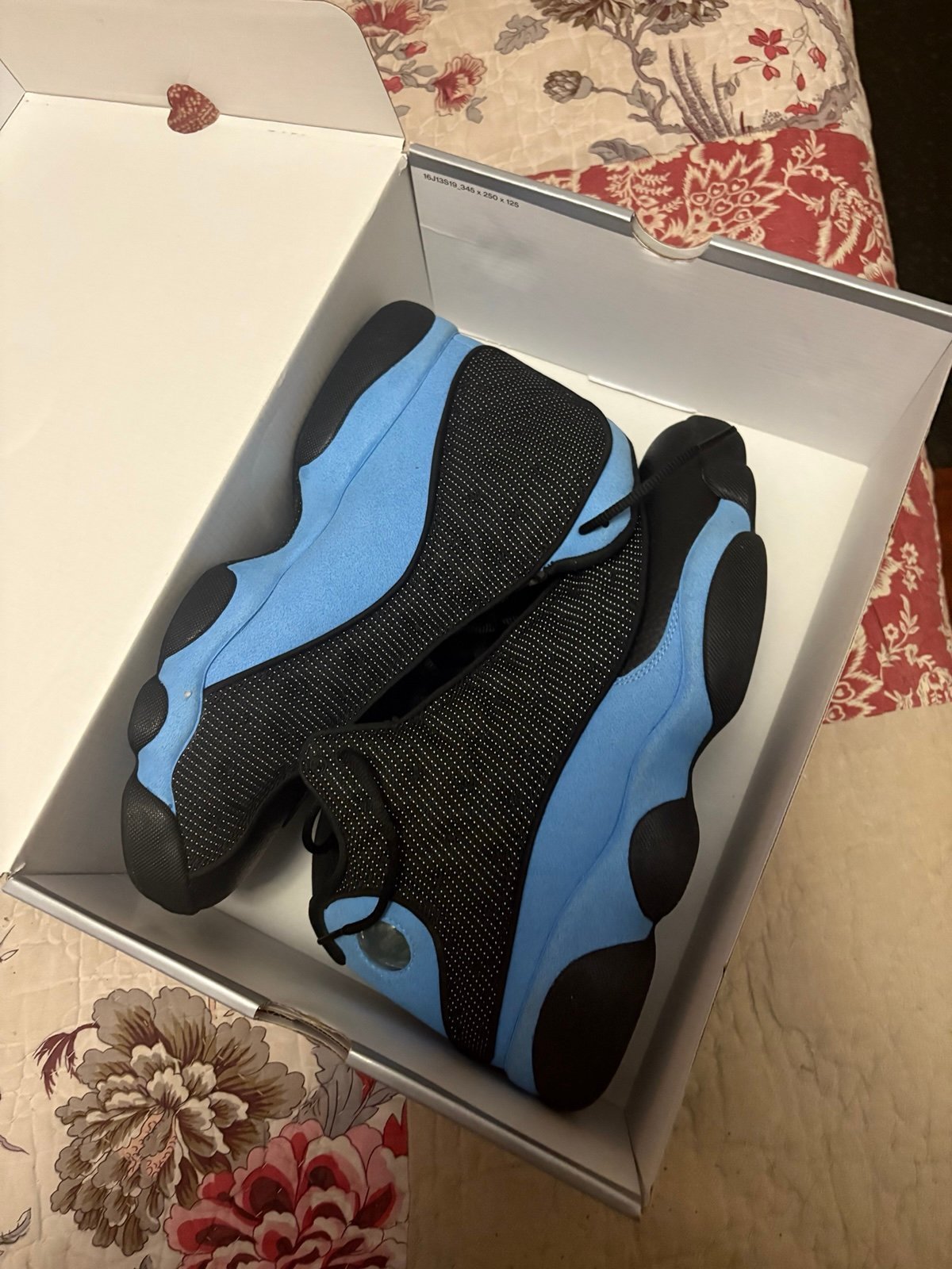 Air Jordan 13 Retro Black and Blue Sneakers