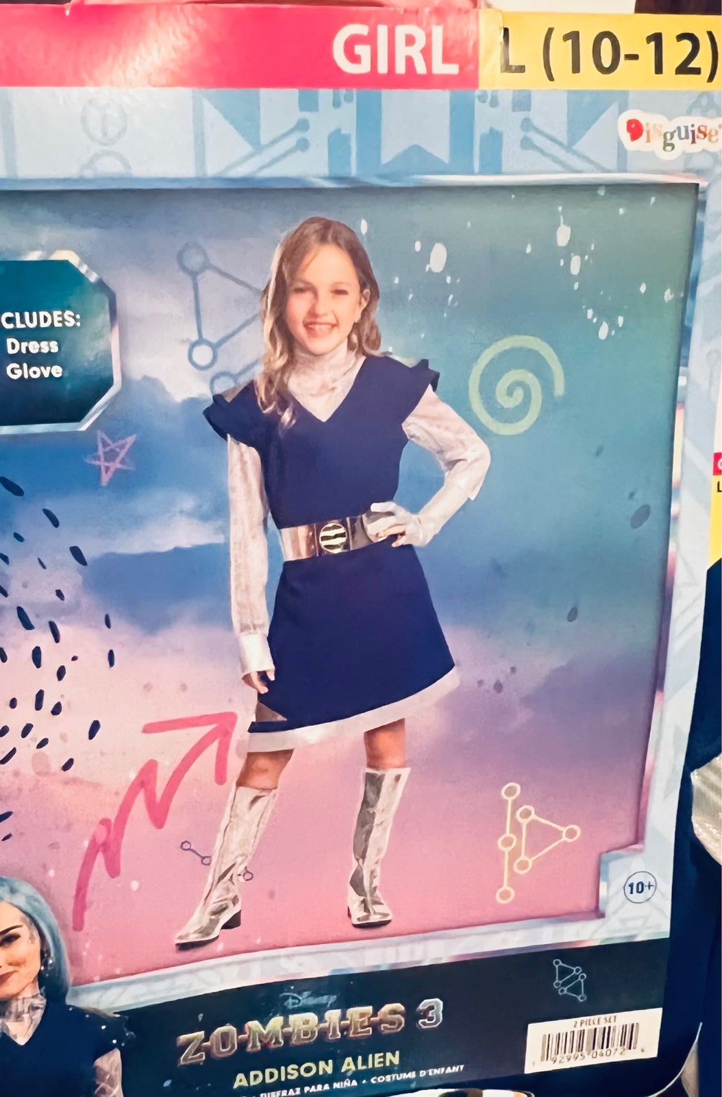 Disney Zombie’s 3 Addison Costume Size Large 10-12