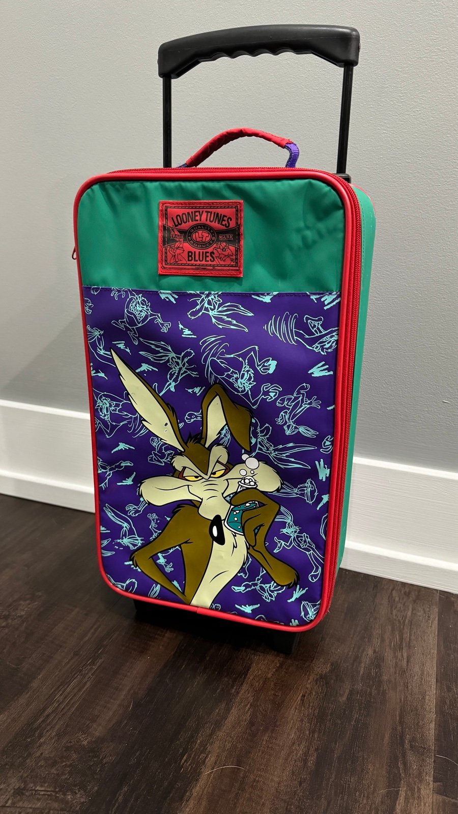 Vintage 1996 Looney Tunes Wiley Coyote Mini Suitcase