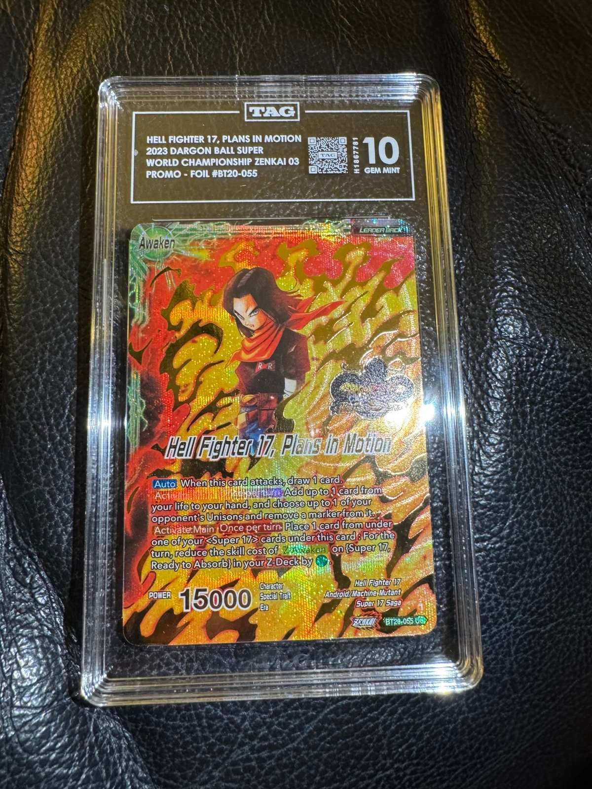 Hell Fighter 17, Plans in Motion DBS World Championship Zenkai TAG 10 GEM MINT