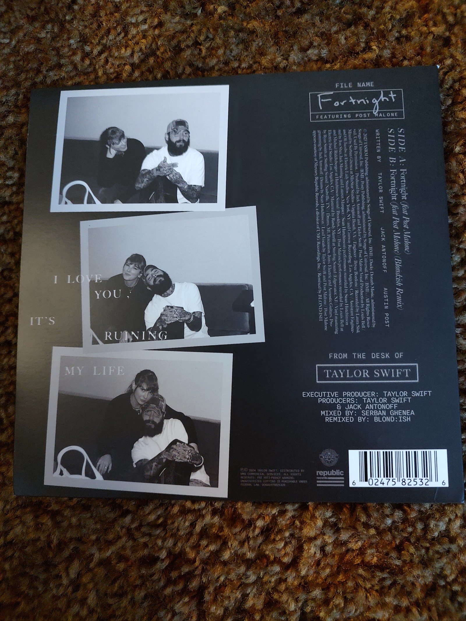 Taylor Swift Post Malone RSD Fortnight
